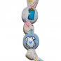 Handpainted Bundle of Joy Baby Shower Boy Grosgrain Ribbon Keychain