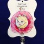 Elsa Inspired Retractable ID Badge Card Holder Pull Reel Belt Clip Pink Lanyard