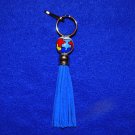 Handpainted Autism Awareness Tassel Clip