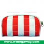 Beauty Amenity Cosmetics Bags Case Sac Pouch Wallets Stripe Printed MegawayBags #CC-0837