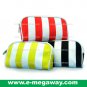 Beauty Amenity Cosmetics Bags Case Sac Pouch Wallets Stripe Printed MegawayBags #CC-0838