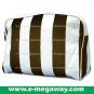 Beauty Amenity Cosmetics Bags Case Sac Pouch Wallets Stripe Printed MegawayBags #CC-0842
