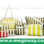 Beauty Amenity Cosmetics Bags Case Sac Pouch Wallets Stripe Printed MegawayBags #CC-0841