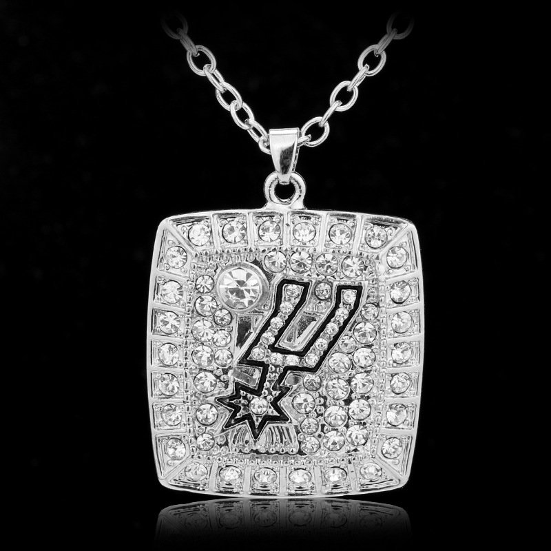 Basketball Fans Jewelry San Antonio Team Spurs Championship Necklace