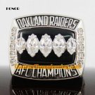 Fashion high quality Gold Plated ring 2002 Oakland Raiders AFC Replica Championship rings