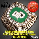 2005 NCAA World University League BAYLOR BEARS replica championship rings fashion men jewe