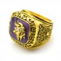 Unique Custom Gold Plated Designer Inlay Rhinestone Boutique Ring Replica for 1973 Minneso