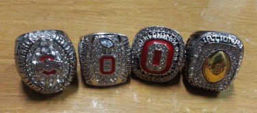 All 4 PCS rings Ohio State Buckeyes National Champion Replica Championship Rings US Size 1