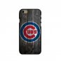 Plastic cover case MLB Chicago Cubs LOGO on wood for iphone 4s 5s SE 5c 6 6s plus 7 samsun
