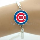 Fashion american football bracelets case for Chicago Bears team jewelry popular NFL team b