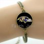 2016 new arrival rugby sport team symbol bracelets case for Baltimore ravens team bracelet
