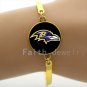 2016 new arrival rugby sport team symbol bracelets case for Baltimore ravens team bracelet