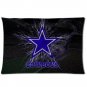 Custom Soft Flannel NFL Dallas Cowboys Zippered Pillow Case 20x30 Inch (one side) Comforta