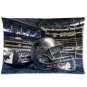 Custom Soft Flannel NFL Dallas Cowboys Zippered Pillow Case 20x30 Inch (one side) Comforta