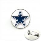 Cool ball fans jewelry case for Dallas Cowboys team Newest mix 32 NFL team brooches glass