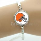Cool rugby jewelry case for Cleveland Browns team bracelet personalized Football team helm