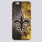 new orleans saints NFL FOOTBALL Design black skin phone cover cases for iphone 4 5 5c 5s 6