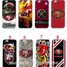 Hot sales 8pcs/lots NFL San Francisco 49ERS hard White Skin case cover for iphone6 6S i7(4