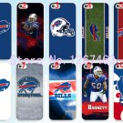 Hot sales 10pcs/lots NFL Buffalo Bills LOGO hard White Skin case cover for iphone 5 5S 4 4