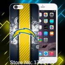 1pcs NFL San Diego Chargers logo hard white Skin Case for iphone6 6S i7(4.7inch) and i6Spl
