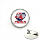 Cool men jewelry case for China team Newest mix 32 NFL team brooch glass cabochon football