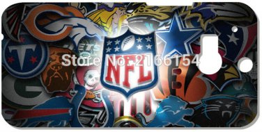 1 PC Retail Printed NFL LOGO Plastic Hard Cover For HTC one X M7 M8 Mini M9 Plus M10 E8 A9
