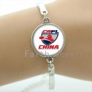 Cool men jewelry case for China team Newest mix 32 NFL team bracelet glass cabochon footba