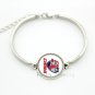 Cool men jewelry case for China team Newest mix 32 NFL team bracelet glass cabochon footba