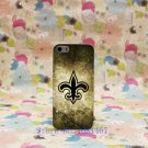 44T- NFL New Orleans Saints Vintage Style Hard Clear Back Cover Transparent Case for iPhon