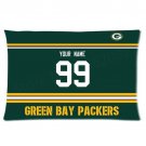 Custom Green Bay Packers Football Pillowcase NFL Pillow Case Cover Your Name Number Person