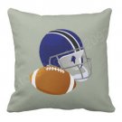 New Football and Football Helmet Cushion Cover NFL Football Helmet Throw Pillow Case Cute