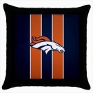 Denver Broncos Cushion Cover NFL Black Throw Pillow Case Covers NFL Football Denver Bronco