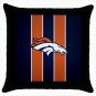 Denver Broncos Cushion Cover NFL Black Throw Pillow Case Covers NFL Football Denver Bronco