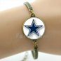 Cool ball fans jewelry case for Dallas Cowboys team Newest mix 32 NFL team bracelet glass