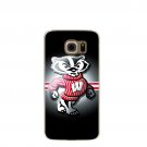 Presale 10278 NCAA Wisconsin Badgers cell phone case cover for Samsung Galaxy S7 edge PLUS S6 S