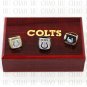 Factory Direct sale Team Logo wooden case 3pcs Set 1970 2006 2009  Indianapolis Colts Super Bow