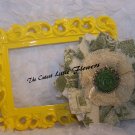 Flower - Green Toile Petals-TCLF-19
