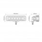 6Inch 18W Led Light Bar Spot Beam Work Light 4WD SUV Off-road Driving Lamp