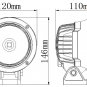4.5 inch 25W LED Work Light 4x4 Aluminium CREE Spot LED Driving Lights for Off road Truck Offroad