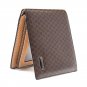Brown Plaid Men Wallets Leather Men's Wallet 2017 Male Short Purse Small Bags Wallet Portfolio Men