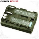 Canon DMMV30 DMMV100Xi DMMV450 BP-511A Pisen Camera Battery Free Shipping