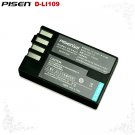 Pentax K-01 K-5 II IIs K-7 D-LI109 Pisen Camera Battery Free Shipping