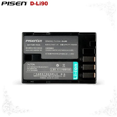 Pisen Pentax D-Li90 DLi90 D-Li90P DLi90P DL190 Camera Battery Free Shipping