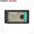 Pisen Panasonic VW-VBG6 VWVBG6 VW-VBG6K VWVBG6K Camera Battery Free Shipping