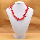 Fashion red sea natural coral gemstone beaded necklace ! Gift Love & Jewelry