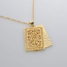 Fashion 18k gold plated Allah design pendant & necklace ! Islam Jewelry & Gift