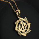 Fashion 18k gold plated Allah islam Pendant & Necklace ! Gift Jewelry & Love