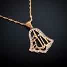 Fashion 18k gold plated Allah Islamic Pendant & necklace ! Islam Jewelry & Gift