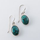 Solid sterling silver 925 earrings & natural Eilat stone Israel ! Gift & Jewelry