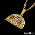 special 24k gold plated Allah Islam Pendant Necklace ! Gift Jewelry & Love
